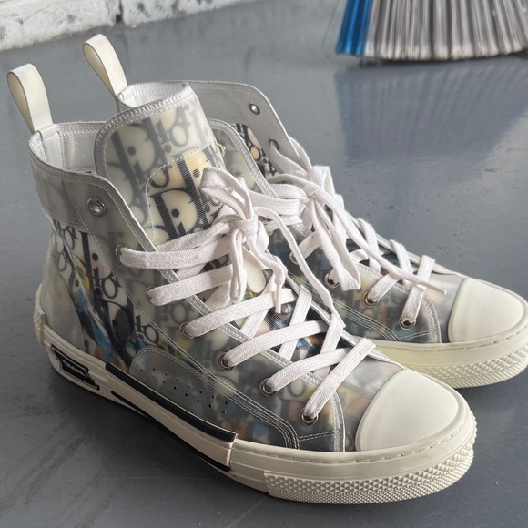 Dior Transparent High-Tops with White Accents - Picture 1 of 5